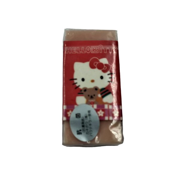 Vintage 1990's Hello Kitty Sanrio Pencil Cup Wooden Mechanical Pencils Eraser - Picture 3 of 11